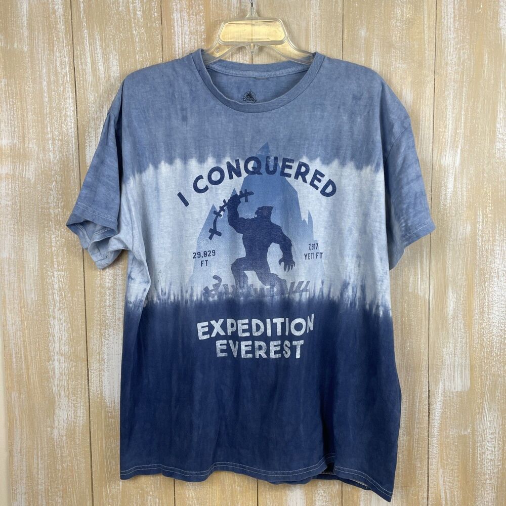 Disney Parks Animal Kingdom Yeti I Conquered Expedition Everest T-Shirt Sz XL
